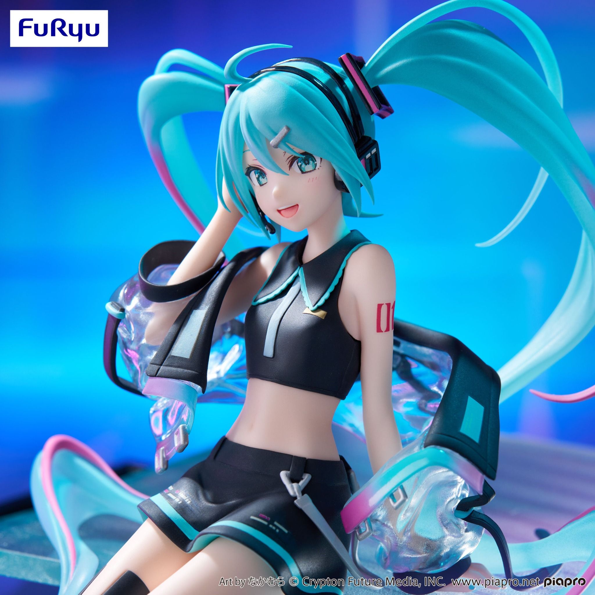 Piapro Characters Hatsune Miku Noodle Stopper Figure - Neon Cyber (FuRyu)
