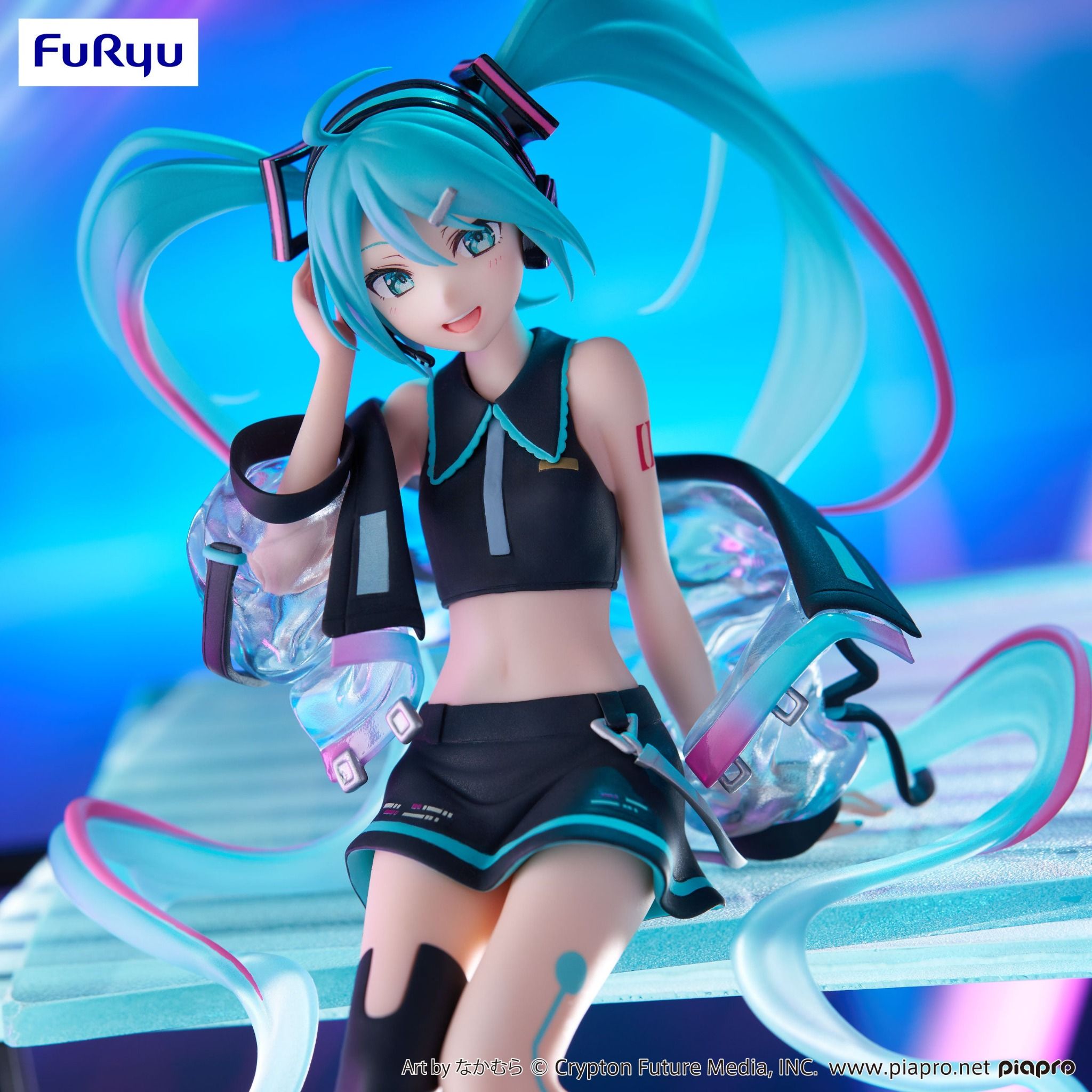 Piapro Characters Hatsune Miku Noodle Stopper Figure - Neon Cyber (FuRyu)