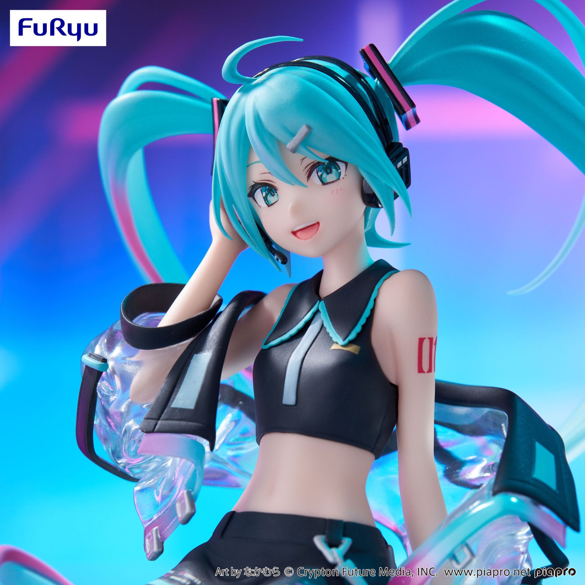 Piapro Characters Hatsune Miku Noodle Stopper Figure - Neon Cyber (FuRyu)